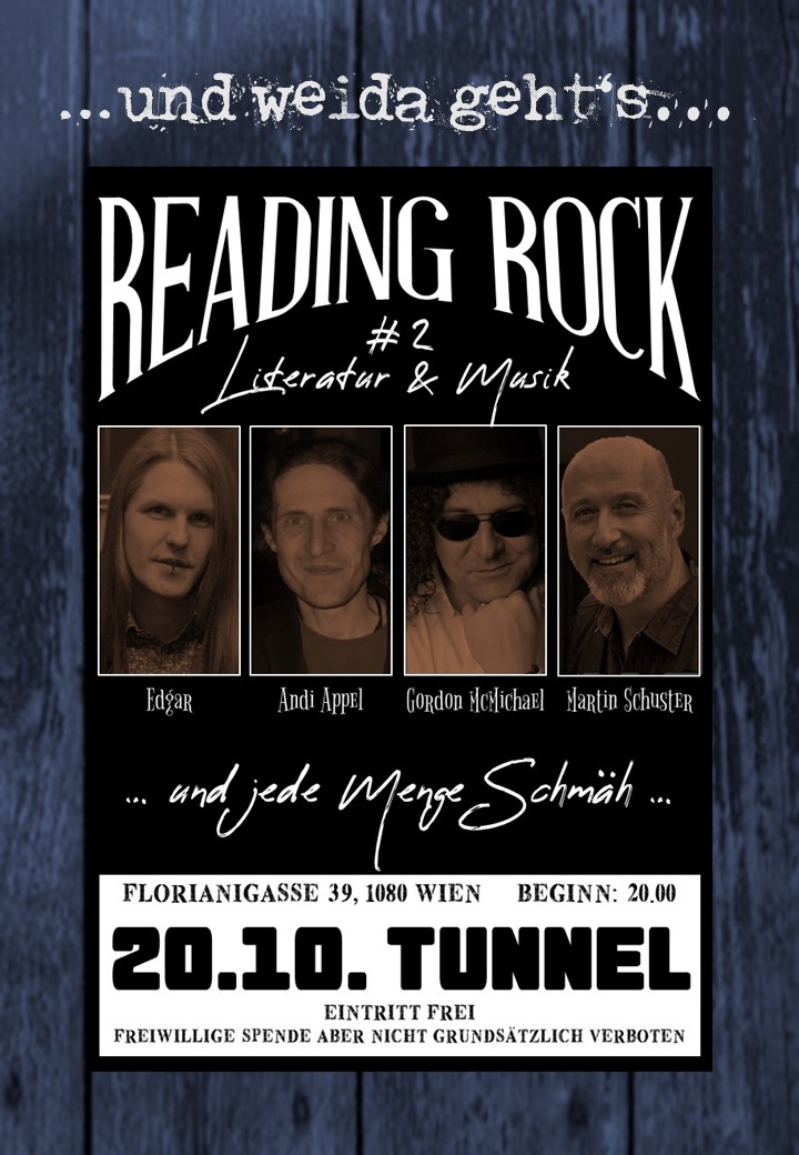 READING ROCK - Zweite Auflage am 22.10. im Tunnel, Wien