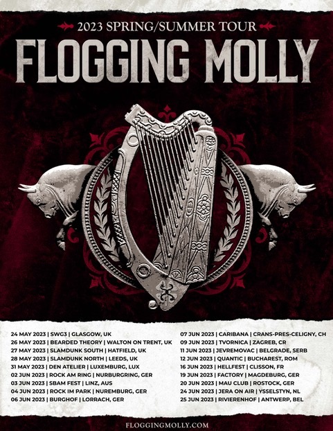 FLOGGING MOLLY - Neue EP im März, Tourdaten für Europa