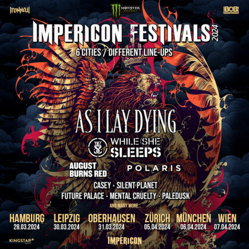 AS I LAY DYING - Headlinen die Impericon Festival Tour 2024