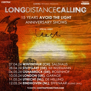 LONG DISTANCE CALLING - 15 Years "Avoid The Light" Anniversary Tour" im April / Mai 2024