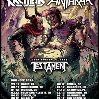 kreator anthrax tour