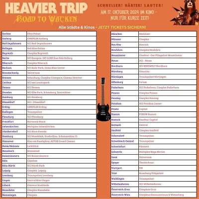 HEAVIER TRIP: ROAD TO WACKEN - Übersicht über Vorführungen jetzt verfügbar