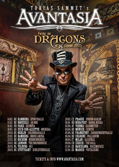 avantasia - the witch - here be dragons tour 2025