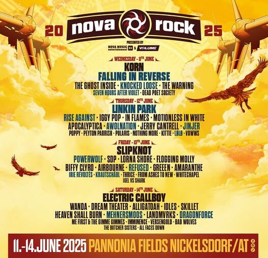 nova rock 2025 lineup