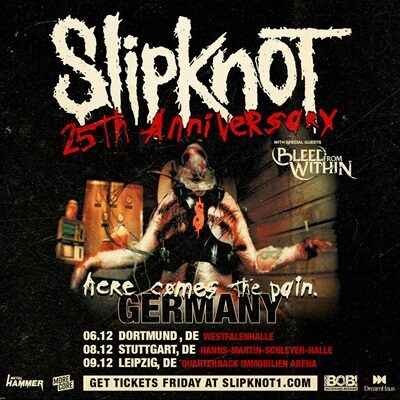 SLIPKNOT - Jubiläumsliveshows in Deutschland