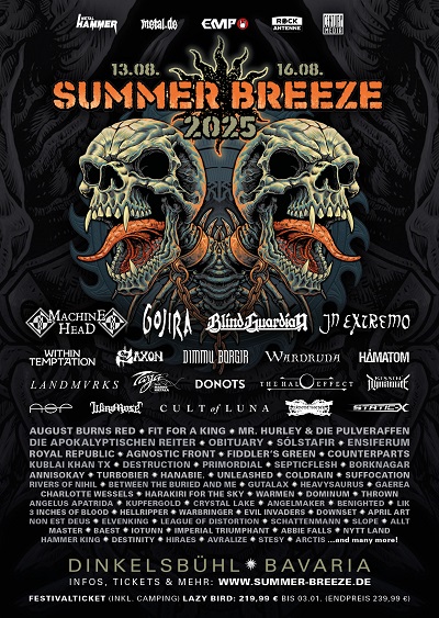 Summer Breeze 2025 - 13 neue Bands im Line Up