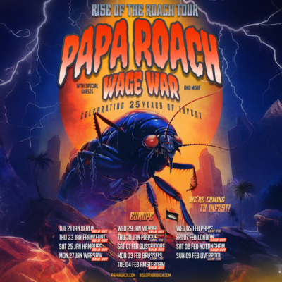 papa roach rise of the roach tour