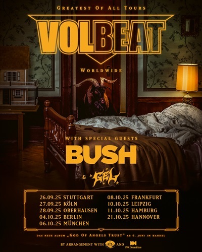 VOLBEAT - Kündigen „Greatest Of All Tours Worldwide