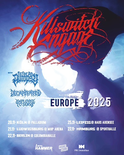 KILLSWITCH ENGAGE - Kehren nach Deutschland zurück