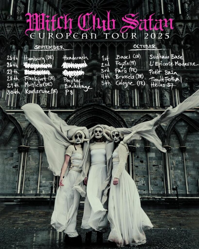 Das Tourposter von Witch Club Satan