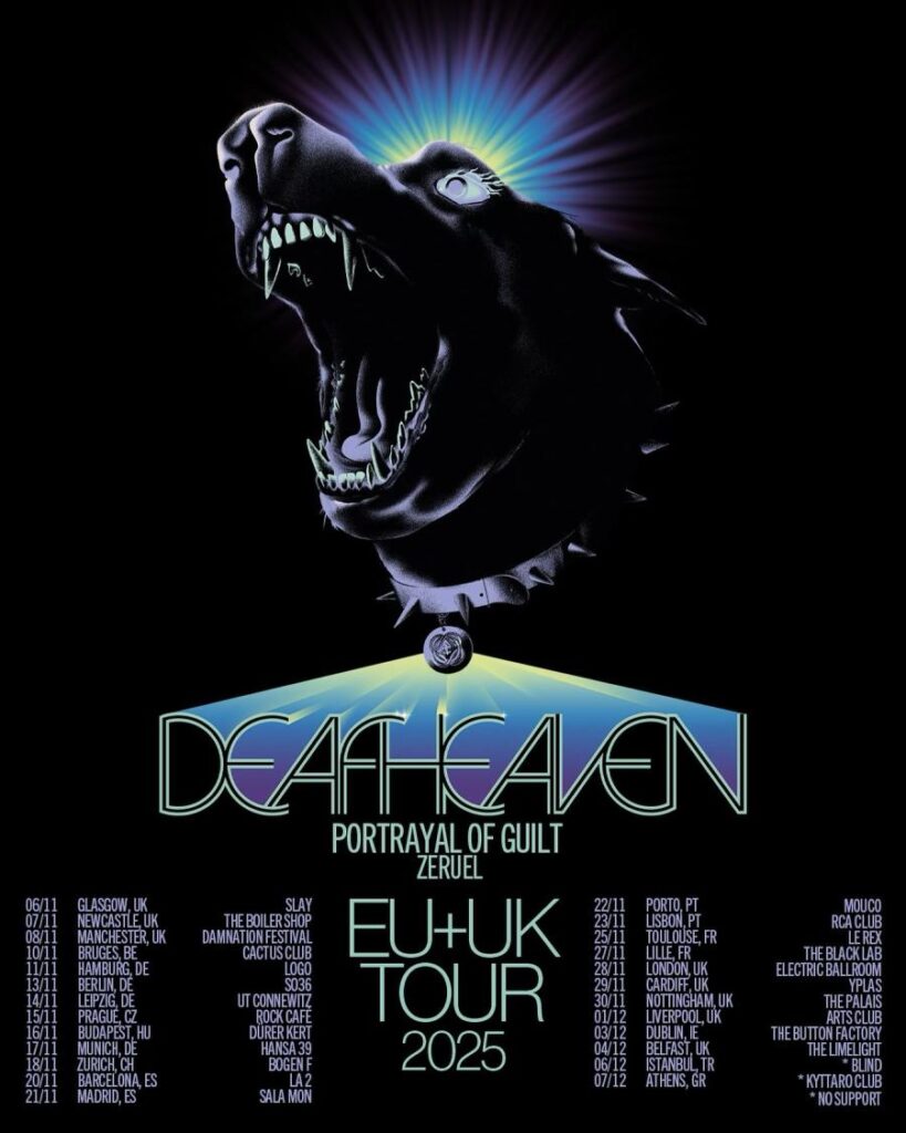 EU+UK Tour 2025 Deafheaven flyer