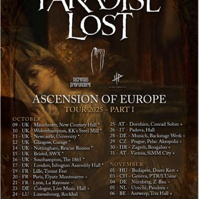 paradise lost - ascension of europe tour 2025