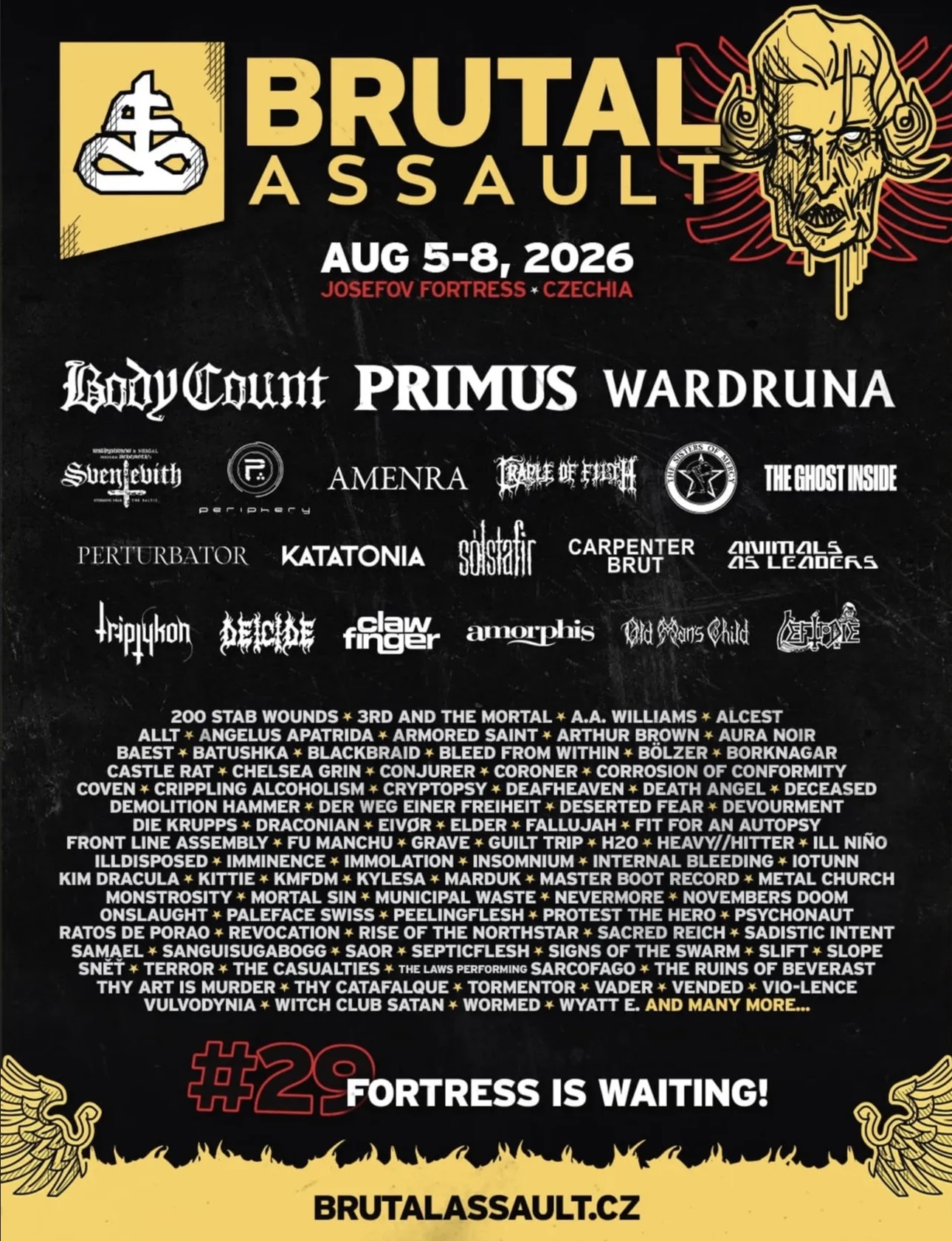 BRUTAL ASSAULT 2026 - Zweite Bandwelle!